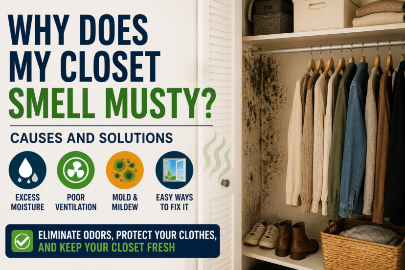 why does my closet smell musty