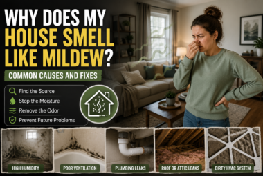 why does my house smell like mildew
