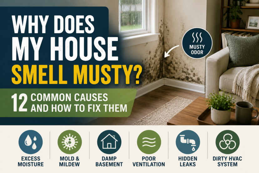 why does my house smell musty