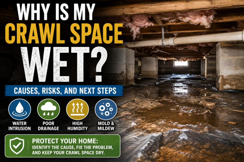 why is my crawl space wet