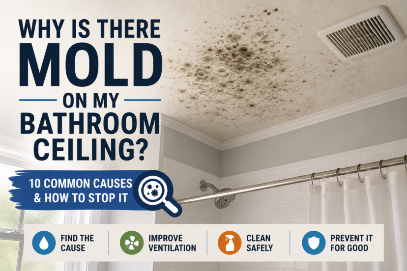 Why is there mold on my bathroom ceiling
