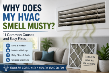 why does my hvac smell musty