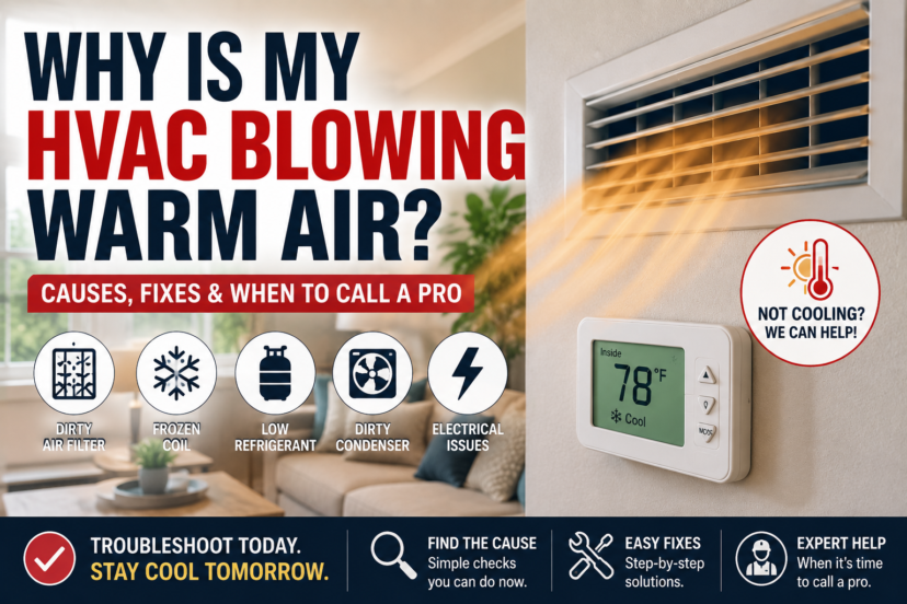 why is my HVAC blowing warm air