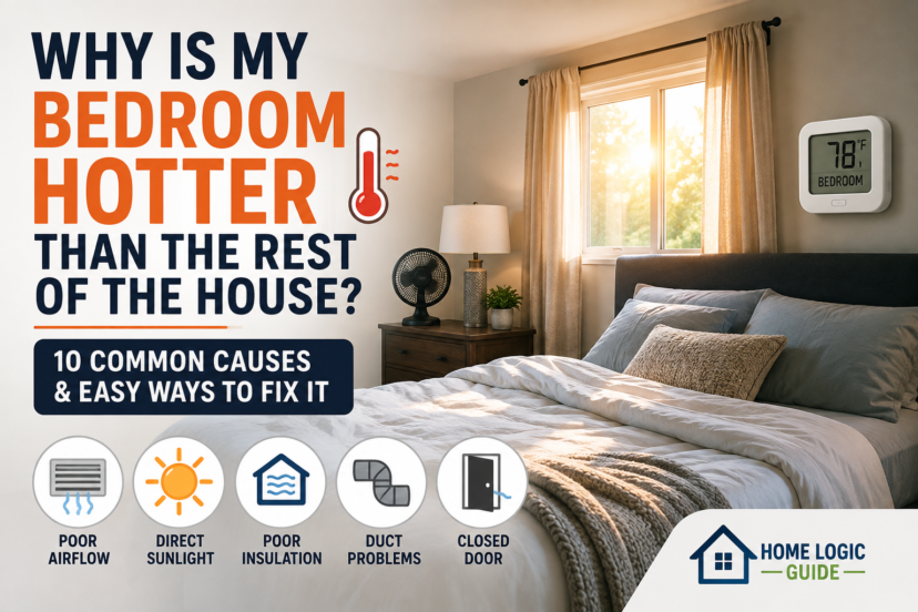 why is my bedroom hotter than the rest of the house