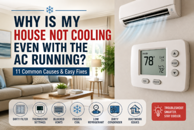 why is my house not cooling even with the AC running
